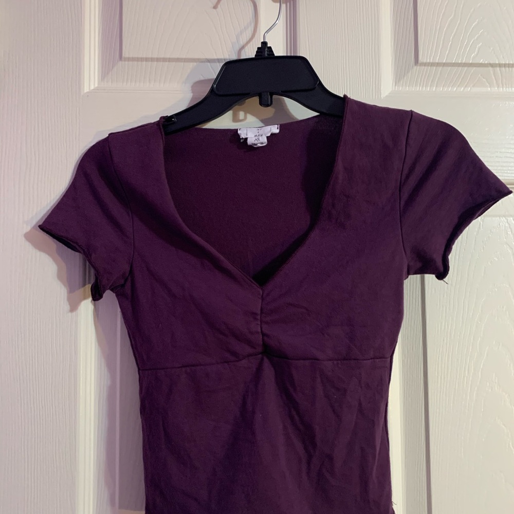 Plum Baby Tee